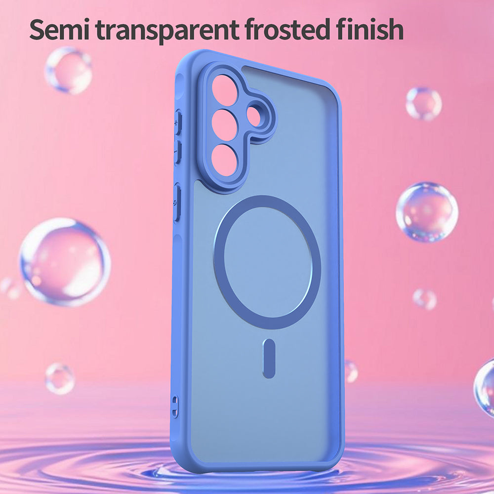 MagSafe Case for Samsung Galaxy A37 5G, Techsuit, HaloFrost II, Blue