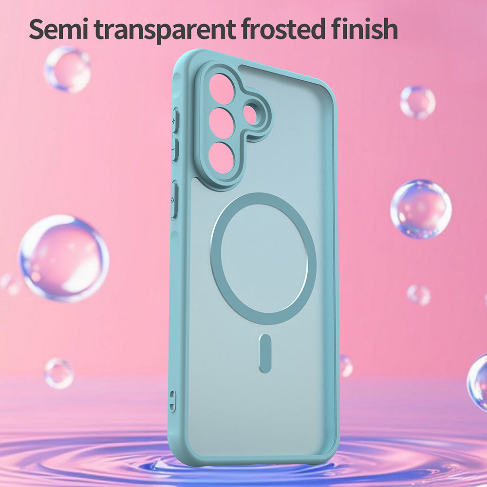 MagSafe Hülle für Samsung Galaxy A37 5G, Techsuit, HaloFrost II, Hellgrün
