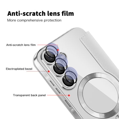 MagSafe Hülle für Samsung Galaxy A37 5G, Techsuit, SmartMag Book, Grau
