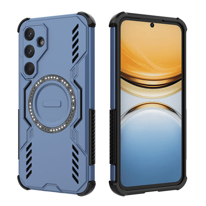 MagSafe-Hülle für Samsung Galaxy A55 5G A556, Techsuit, ArmorMag, Blau