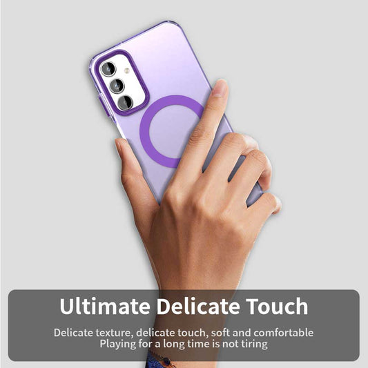 MagSafe-Hülle für Samsung Galaxy A55 5G A556, Techsuit, CandyCase, Lila