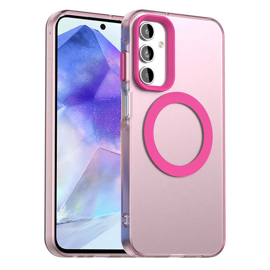 MagSafe-Hülle für Samsung Galaxy A55 5G A556, Techsuit, CandyCase, Rosa