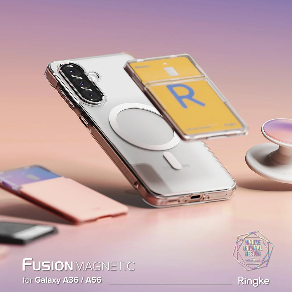 MagSafe-Hülle für Samsung Galaxy A56 A566 / A36 A366, Ringke, Fusion, Transparent