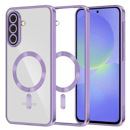 MagSafe-Hülle für Samsung Galaxy A56 A566 / A36 A366, Techsuit, Luxury Crystal, Hellviolett