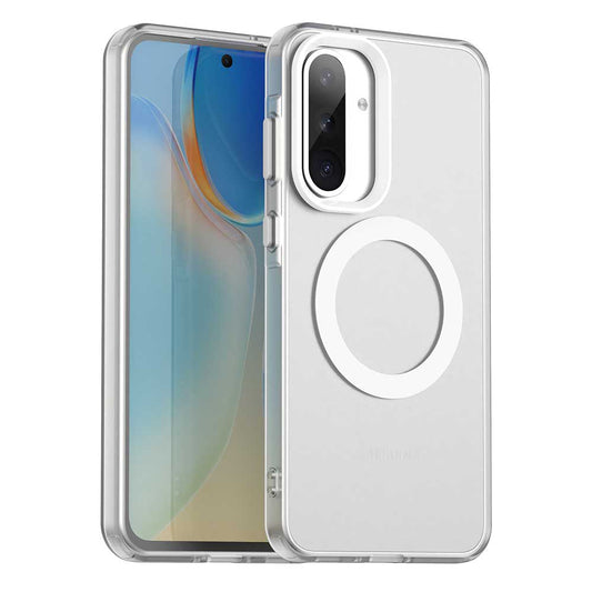 MagSafe-Hülle für Samsung Galaxy A56 A566, Techsuit, CandyCase, Weiß