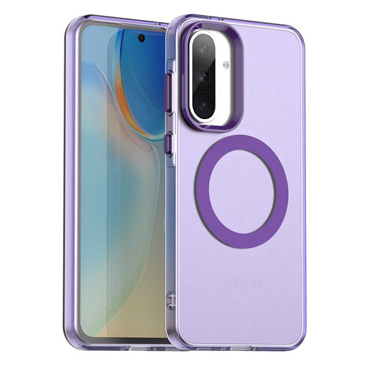 MagSafe-Hülle für Samsung Galaxy A56 A566, Techsuit, CandyCase, Lila