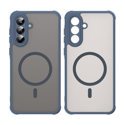 MagSafe-Hülle für Samsung Galaxy A56 A566, Techsuit, HaloFrost II, Marineblau