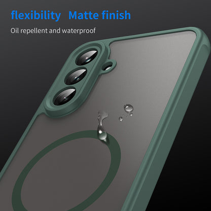 MagSafe-Hülle für Samsung Galaxy A56 A566, Techsuit, HaloFrost II, Grün