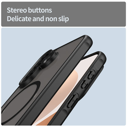 MagSafe Hülle für Samsung Galaxy A57 5G, Techsuit, HaloFrost II, Schwarz