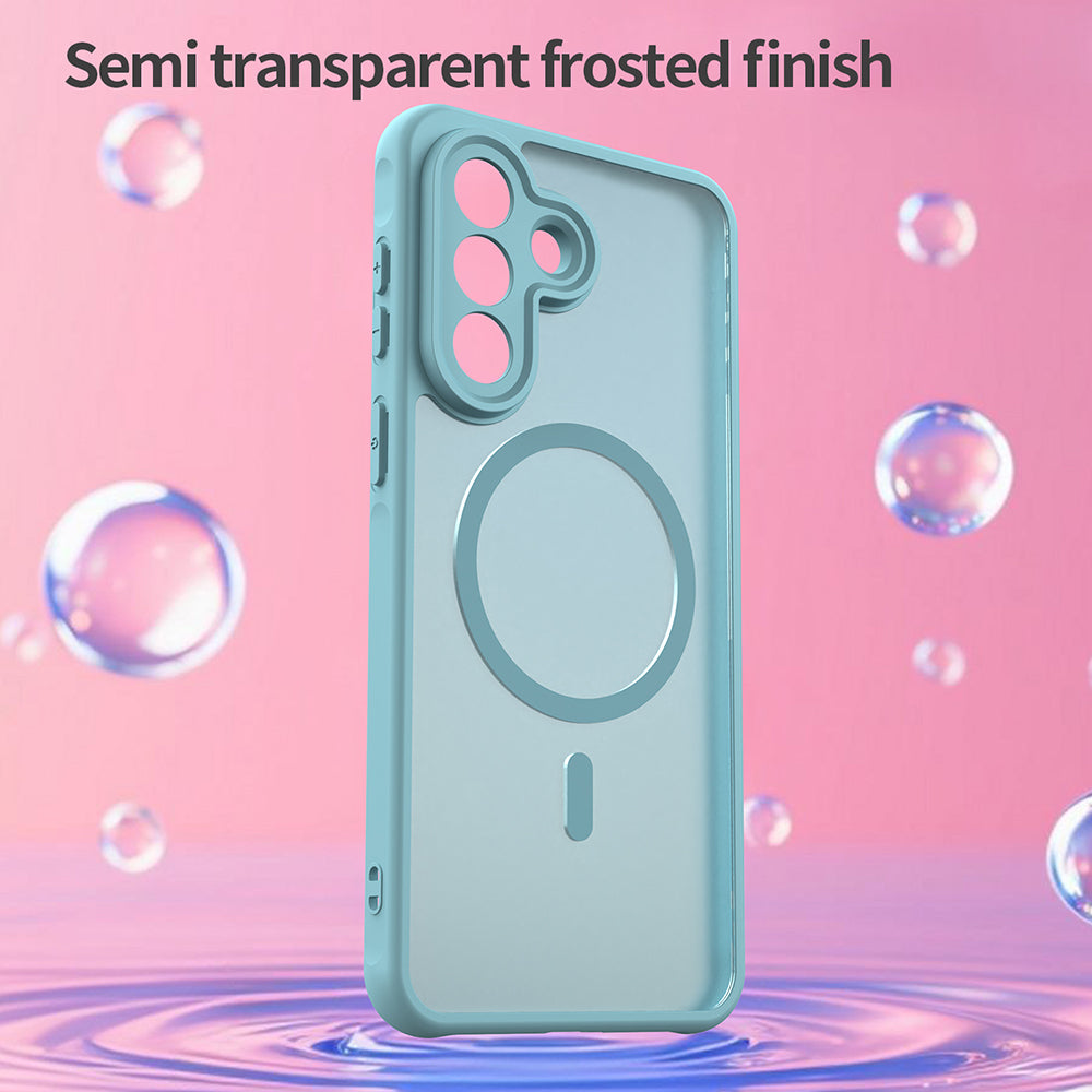MagSafe Hülle für Samsung Galaxy A57 5G, Techsuit, HaloFrost II, Hellgrün