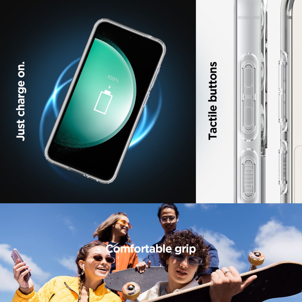 MagSafe Hülle für Samsung Galaxy S23 FE S711, Spigen, Ultra Hybrid OneTap Ring, Transparent