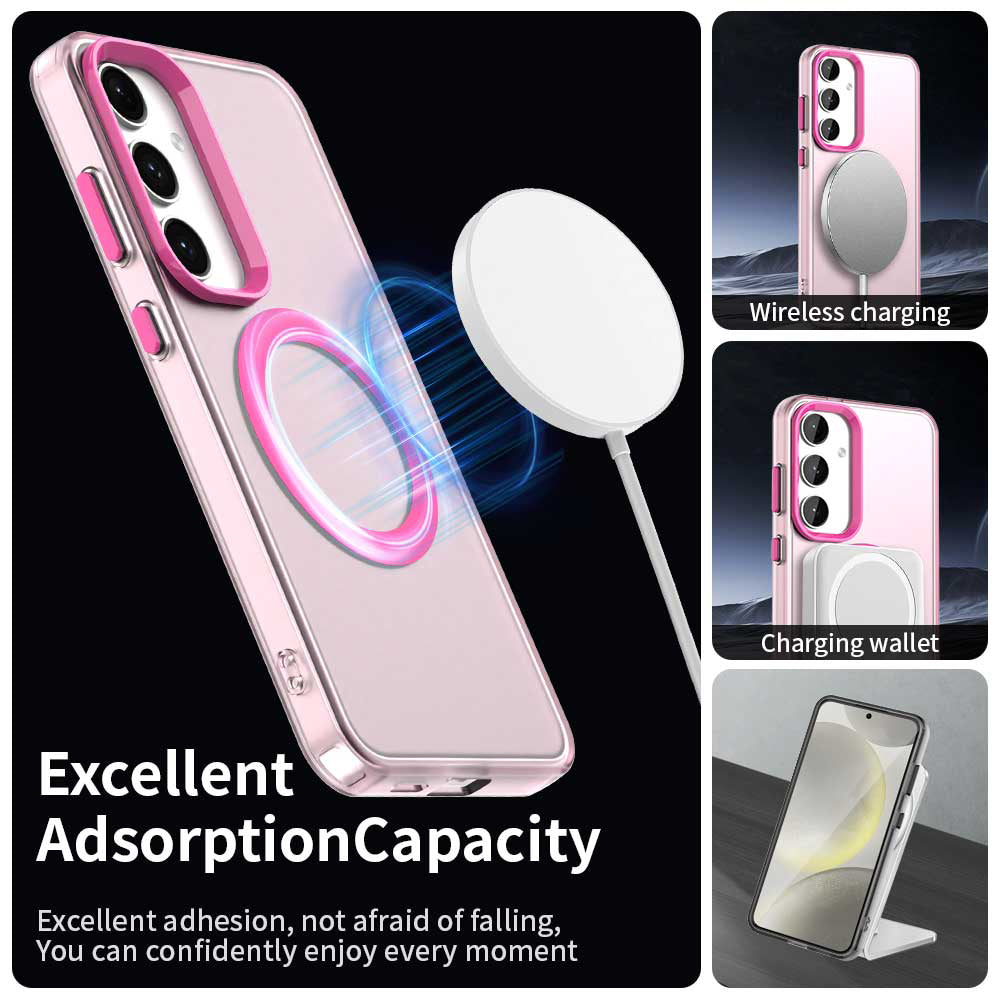 MagSafe-Hülle für Samsung Galaxy S23 FE S711, Techsuit, CandyCase, Rosa