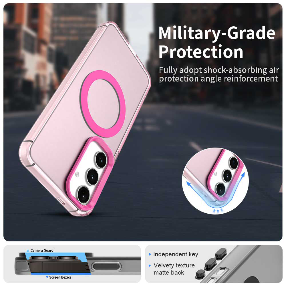 MagSafe-Hülle für Samsung Galaxy S23 FE S711, Techsuit, CandyCase, Rosa