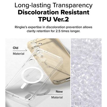 MagSafe-Hülle für Samsung Galaxy S24 FE S721, Ringke, Fusion, Transparent