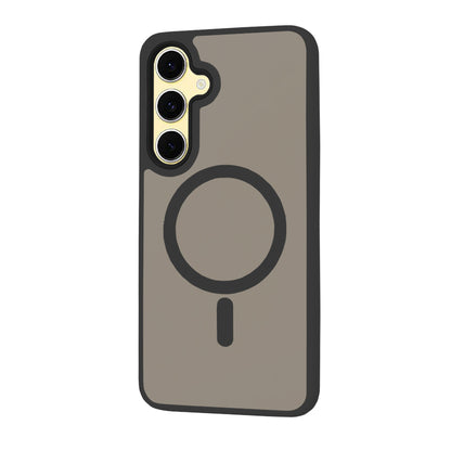 MagSafe Hülle für Samsung Galaxy S24 FE S721, Techsuit, HaloFrost, Schwarz