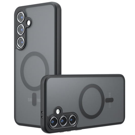 MagSafe-Hülle für Samsung Galaxy S24 FE S721, Techsuit, PureFrost, Schwarz