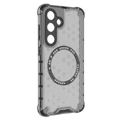 MagSafe-Hülle für Samsung Galaxy S24 S921, Techsuit, HoneyComb Shield, Schwarz