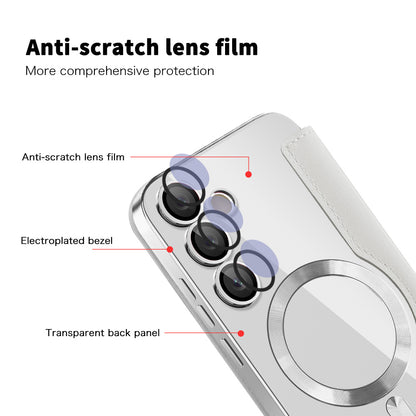 MagSafe Case for Samsung Galaxy S24 S921, Techsuit, SmartMag Book, Gray