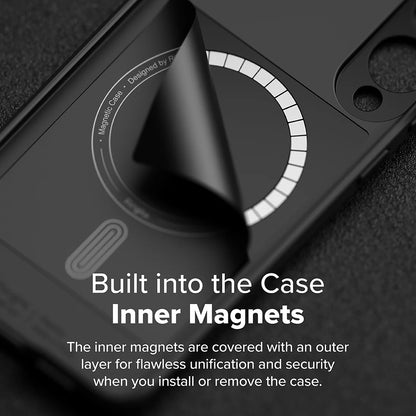 MagSafe-Hülle für Samsung Galaxy S25 Edge S937, Ringke, Onyx, Schwarz