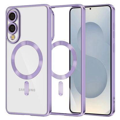 MagSafe-Hülle für Samsung Galaxy S25 Edge S937, Techsuit, Luxury Crystal, Hellviolett