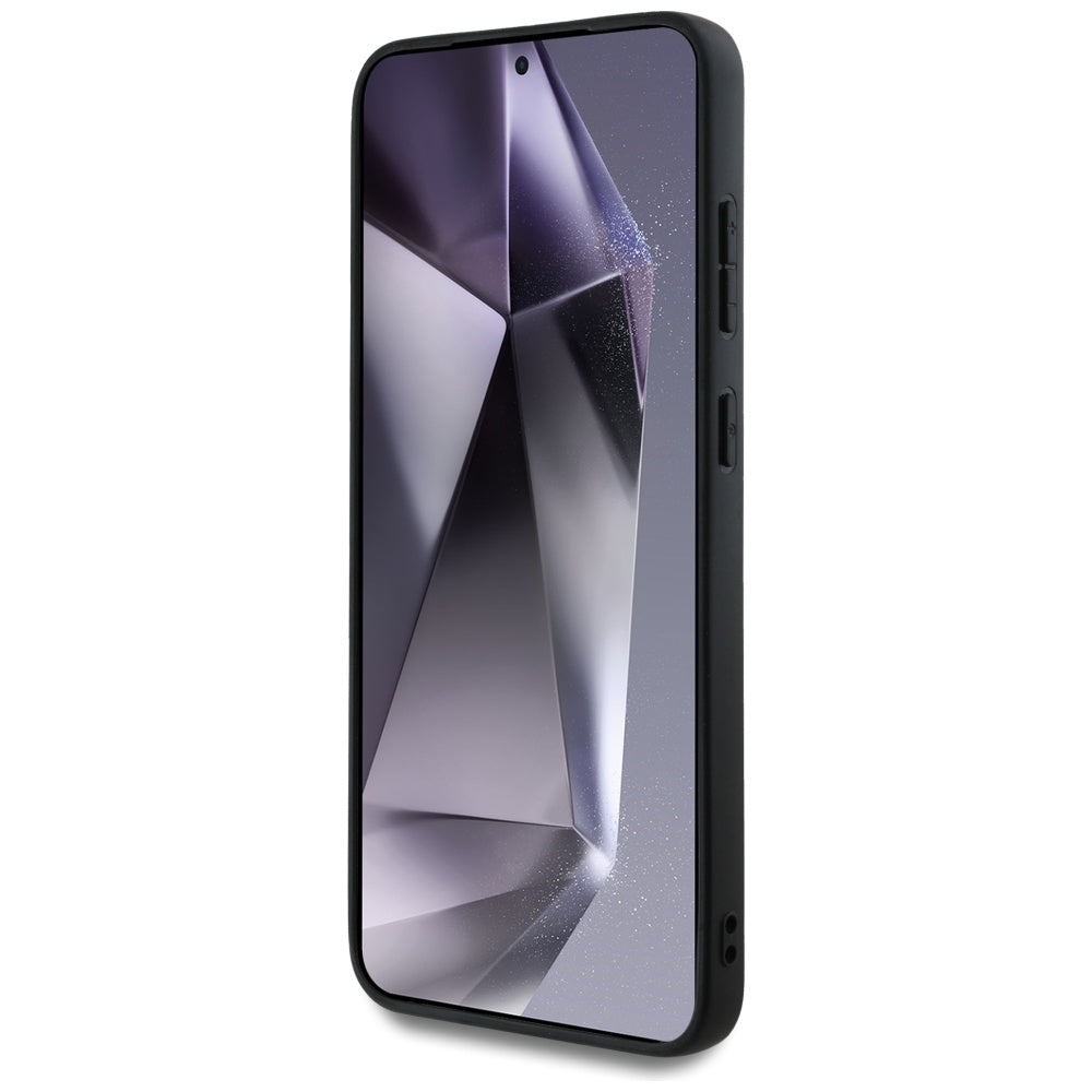 MagSafe Hülle für Samsung Galaxy S25+ S936, Guess, 4G Circle Classic Logo, Braun