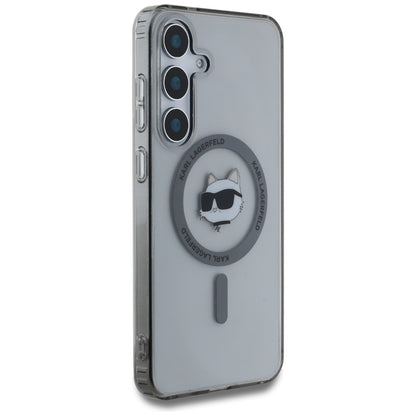 MagSafe Hülle für Samsung Galaxy S25+ S936, Karl Lagerfeld, IML Choupette's Head, Schwarz