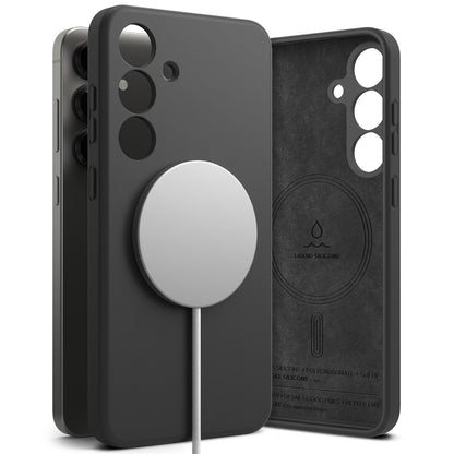 MagSafe Hülle für Samsung Galaxy S25+ S936, Ringke, Silikon, Schwarz