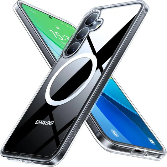 MagSafe Hülle für Samsung Galaxy S25+ S936, Torras, Guardian, Transparent