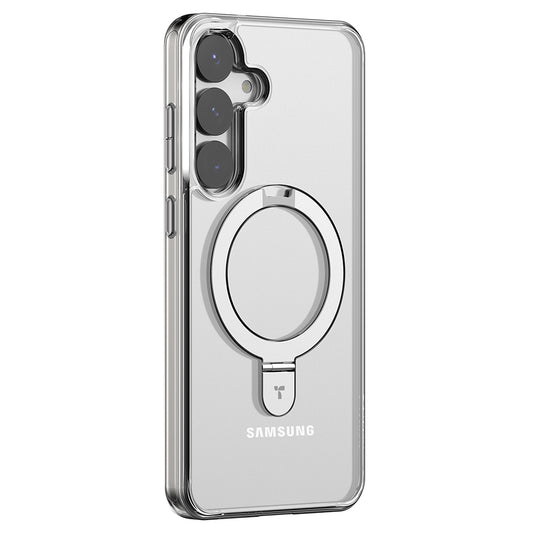 MagSafe Hülle für Samsung Galaxy S25+ S936, Torras, Ostand, Transparent