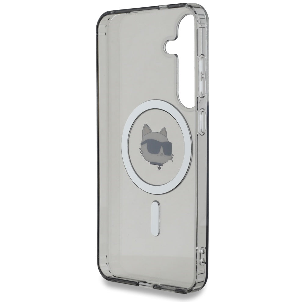 MagSafe Hülle für Samsung Galaxy S25 S931, Karl Lagerfeld, IML Choupette's Head, Schwarz