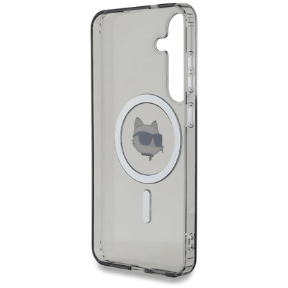 MagSafe Hülle für Samsung Galaxy S25 S931, Karl Lagerfeld, IML Choupette's Head, Schwarz