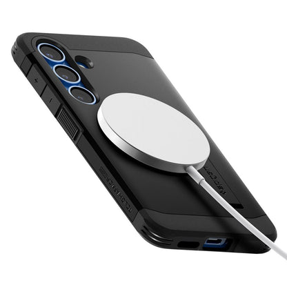 MagSafe-Hülle für Samsung Galaxy S25 S931, Spigen, Tough Armor, Schwarz ACS09008