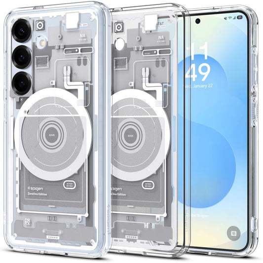 MagSafe Hülle für Samsung Galaxy S25 S931, Spigen, Ultra Hybrid Zero One, Weiß ACS09004