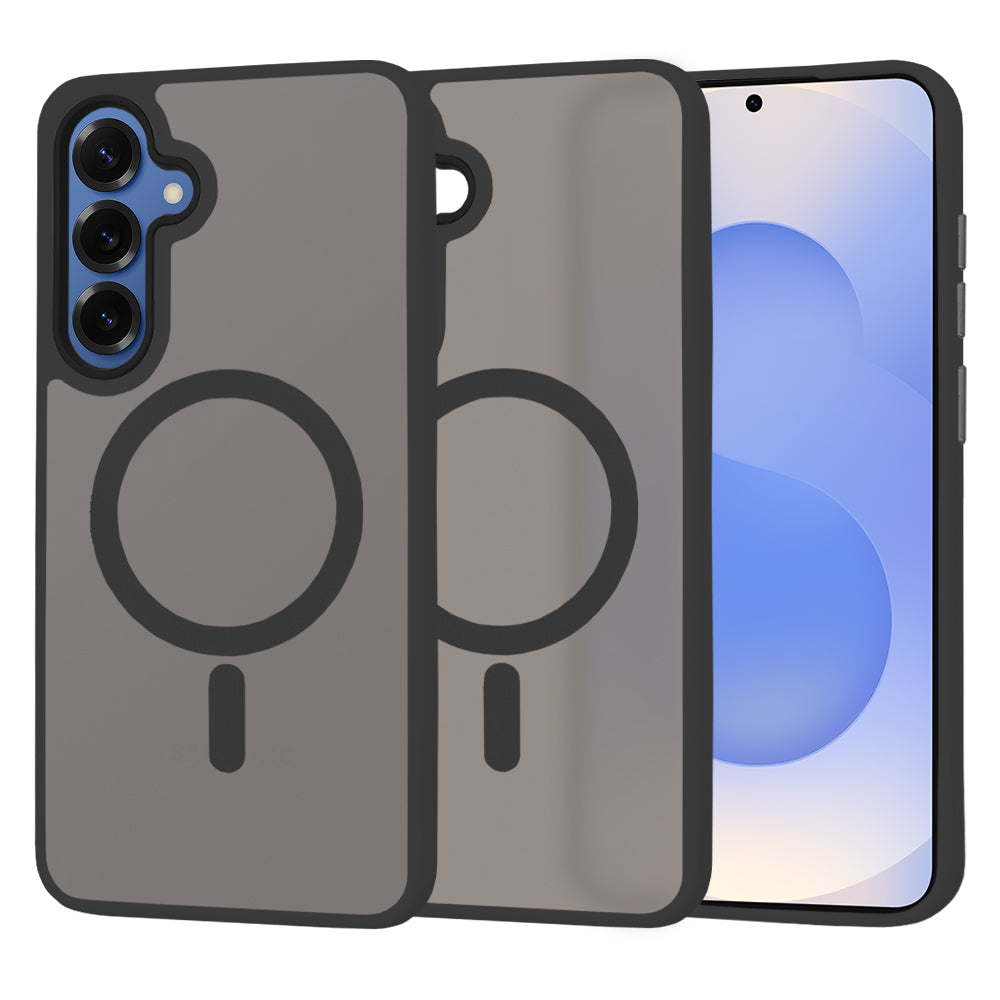 MagSafe Hülle für Samsung Galaxy S25 S931, Techsuit, HaloFrost, Schwarz