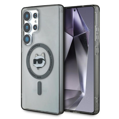 MagSafe Hülle für Samsung Galaxy S25 Ultra S938, Karl Lagerfeld, IML Choupette's Head, Schwarz