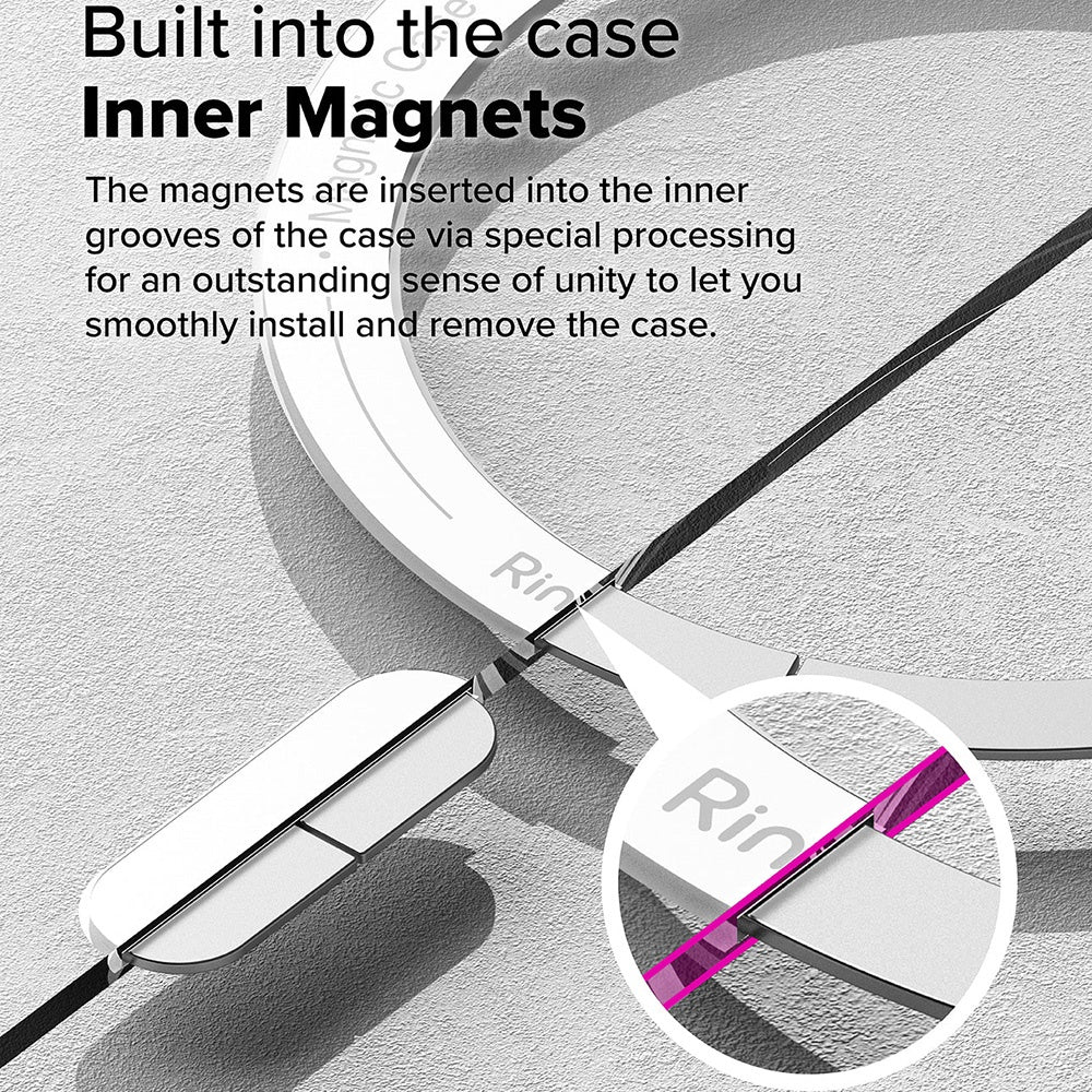 MagSafe-Hülle für Samsung Galaxy S25 Ultra S938, Ringke, Fusion, Matt Transparent