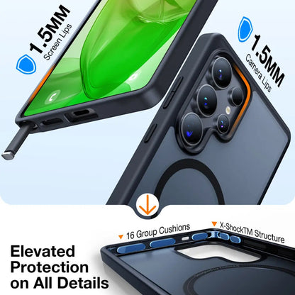 MagSafe-Hülle für Samsung Galaxy S25 Ultra S938, Torras, Guardian, Schwarz