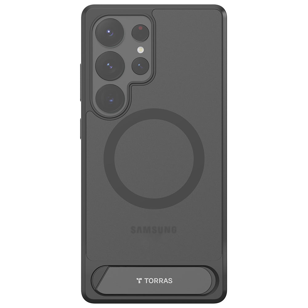 MagSafe-Hülle für Samsung Galaxy S25 Ultra S938, Torras, Pstand, Schwarz