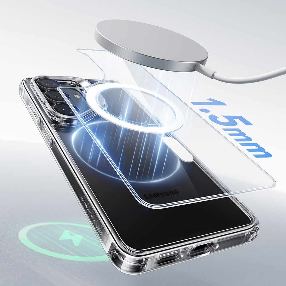 MagSafe Hülle für Samsung Galaxy S26, ESR, Classic Hybrid Kickstand, Transparent