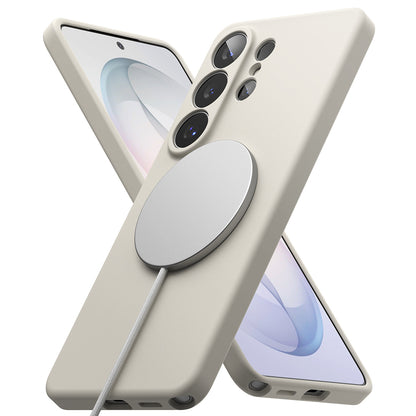 MagSafe Case for Samsung Galaxy S26 Plus, Ringke, Silicone, Cream