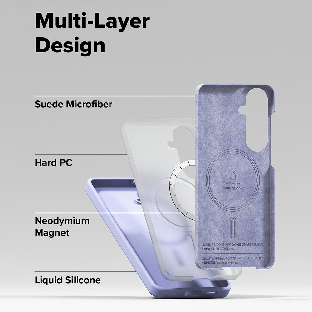 MagSafe Hülle für Samsung Galaxy S26 Plus, Ringke, Silikon, Lila