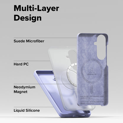 MagSafe Hülle für Samsung Galaxy S26 Plus, Ringke, Silikon, Lila