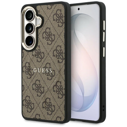 MagSafe Case for Samsung Galaxy S26 Plus S947, Guess, 4G Embossed Ring, Brown