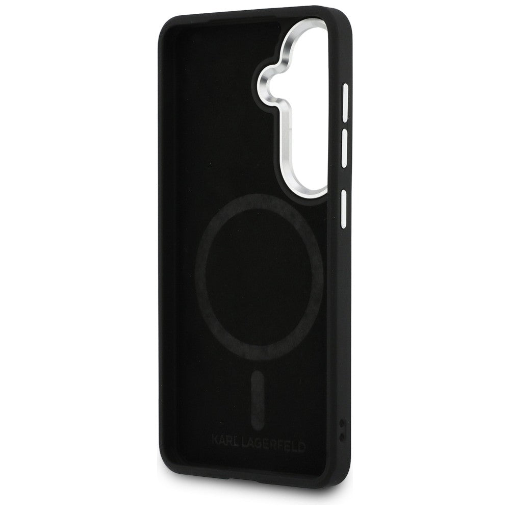 MagSafe Case for Samsung Galaxy S26 Plus S947, Karl Lagerfeld, Initial Logo Debossed, Brown