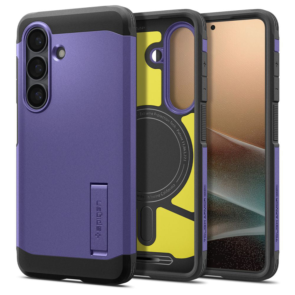 MagSafe Case for Samsung Galaxy S26 Plus S947, Spigen, Tough Armor, Purple ACS11215