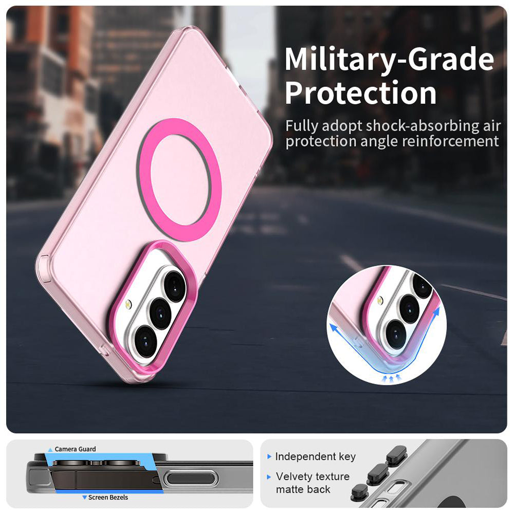 MagSafe-Hülle für Samsung Galaxy S26 Plus S947, Techsuit, CandyCase, Rosa