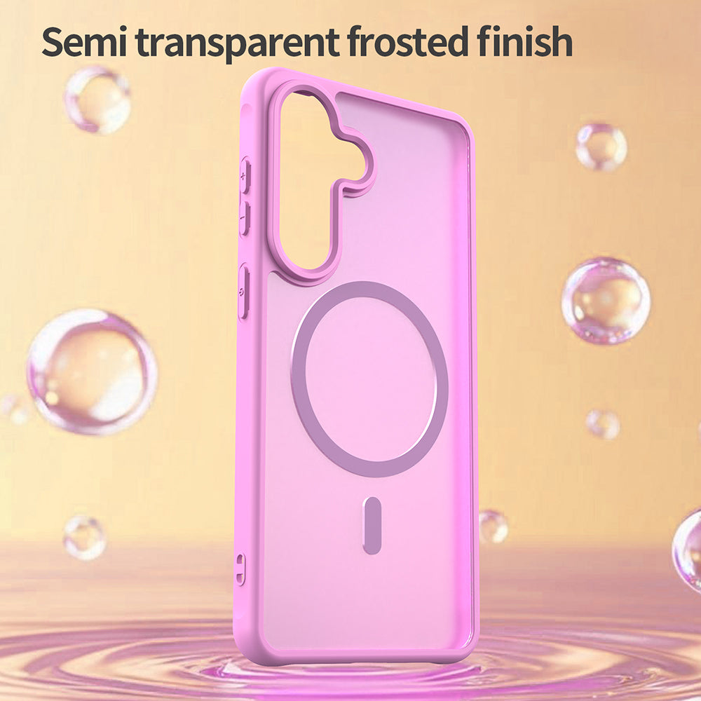 MagSafe Hülle für Samsung Galaxy S26 Plus S947, Techsuit, HaloFrost II, Rosa