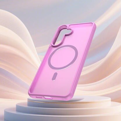 MagSafe Hülle für Samsung Galaxy S26 Plus S947, Techsuit, HaloFrost II, Rosa