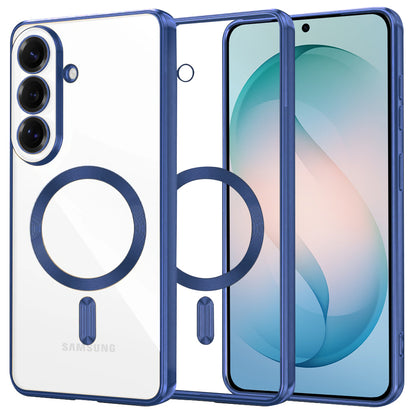 MagSafe Hülle für Samsung Galaxy S26 Plus, Techsuit, Luxury Crystal, Dunkelblau