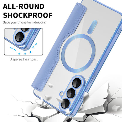 MagSafe Case for Samsung Galaxy S26 Plus S947, Techsuit, SmartMag Book, Blue